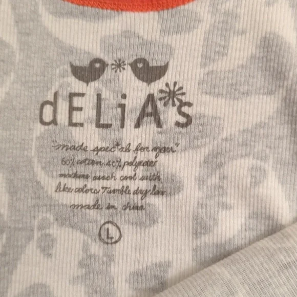 Delia*s DELIAS Y2K panda black white and pink graphic cotton tank top - Picture 3 of 4